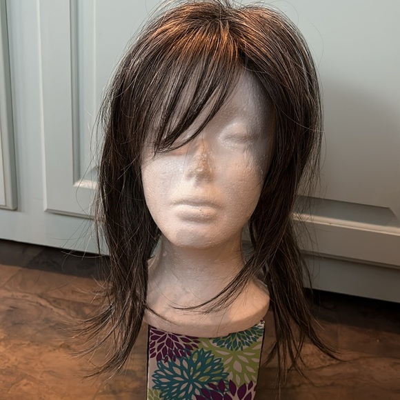 Taylor top piece wig topper Godiva’s Secret Smokey Frost New - Picture 11 of 12